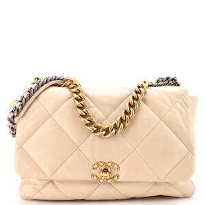 Chanel Maxi 19 Flap Bag Quilted Leather